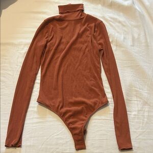 Free People Turtleneck Long Sleeve Bodysuit